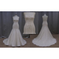 Preço de fábrica de China bonito bordado sereia vestido de noiva 2016 novo design